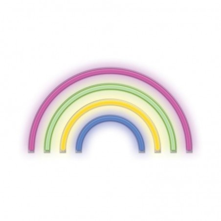 Scopri ROVI Forever Light Lampada Neon Luce Led Decorativo USB PLUG Switch On-Off | Arcobaleno in dettaglio