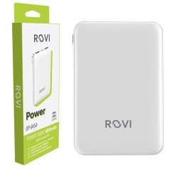 Compra ROVI Power Bank OP-845A 5000MAH Caricabatterie Portatile 2 Porte USB-A 1 USB-C | Bianco online