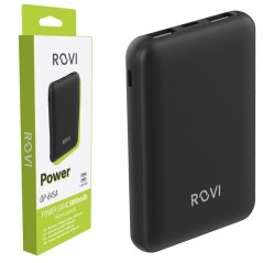 Compra ROVI Power Bank OP-845A 5000MAH Caricabatterie Portatile 2 Porte USB-A 1 USB-C | Nero online