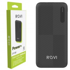 Product image ROVI POWER BANK OP-908 10000 MAH CARICABATTERIE PORTATILE 2 PORTE USB 1 USB-C | NERO