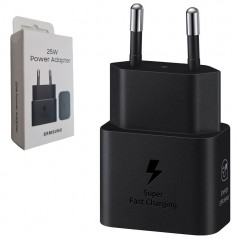 Product image Samsung Adattatore USB-C EP-T2510NBEG Caricabatteria Ultra Fast 25W Type-C Blister | Nero
