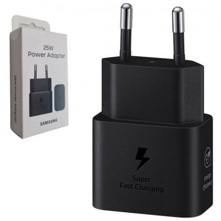 Product image Samsung Adattatore USB-C EP-T2510NBEG Caricabatteria Ultra Fast 25W Type-C Blister | Nero