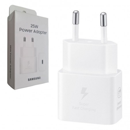 Immagine prodotto Samsung Adattatore USB-C EP-T2510NWEG Caricabatteria Ultra Fast 25W Type-C Blister | Bianco