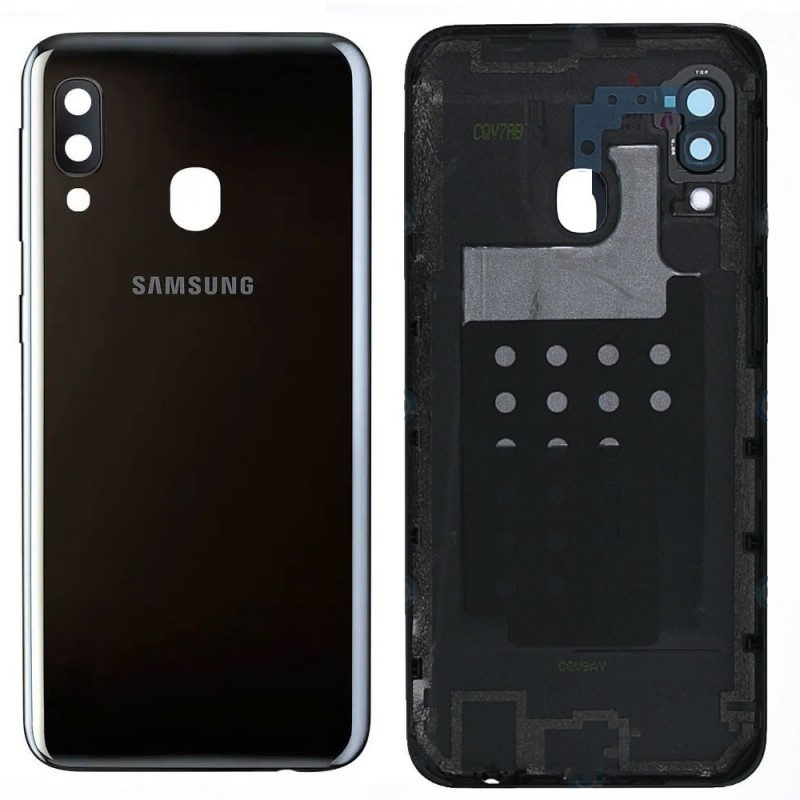 Samsung Original Back Cover Service Pack with Camera Frame for Galaxy A20e SM-A202 | Black
