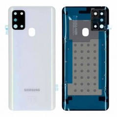 Samsung Original Back Cover Service Pack with Camera Frame for Galaxy A21S SM-A217 | White