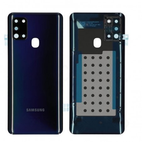 Samsung Original Back Cover Service Pack with Camera Frame for Galaxy A21S SM-A217 | Black