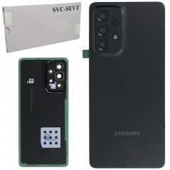 Discover Samsung Back Cover Originale Service Pack con Camera Frame per Galaxy A53 SM-A536 | Nero details
