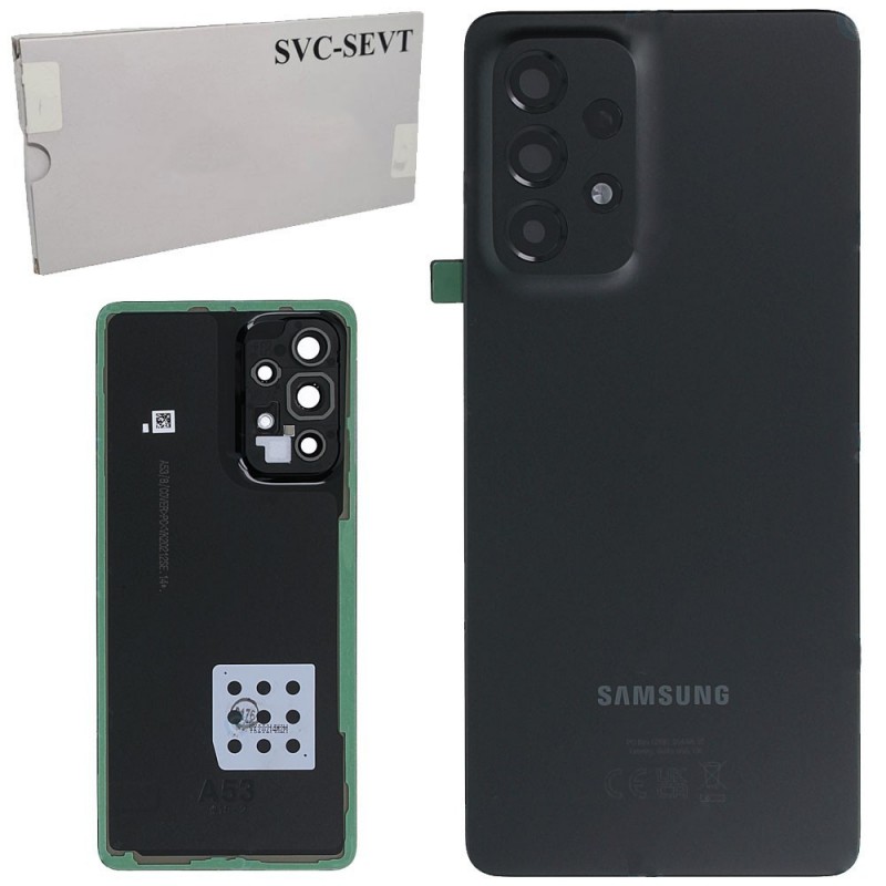 Samsung Original Back Cover Service Pack with Camera Frame for Galaxy A53 SM-A536 | Black