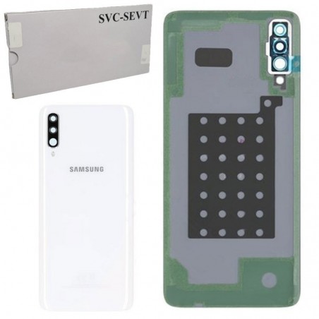 Scopri Samsung Back Cover Originale Service Pack con Camera Frame per Galaxy A70 SM-A705 | Bianco in dettaglio