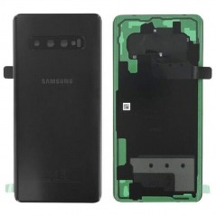 Samsung Back Cover Originale Service Pack con Camera Frame per Galaxy S10 Plus SM-G975 | Nero