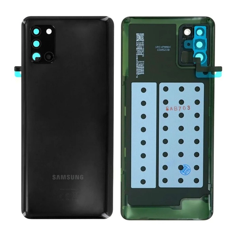 Samsung Back Cover Originale Service Pack per Galaxy A31 SM-A315F | Nero