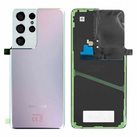 Samsung Back Cover Originale Service Pack per Galaxy S21 ULTRA | Phantom Silver Argento