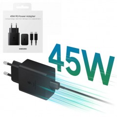 Compra Samsung CaricaBatterie Supercharge 45W Type-C + Cavo EP-T4510X Blister | Nero online