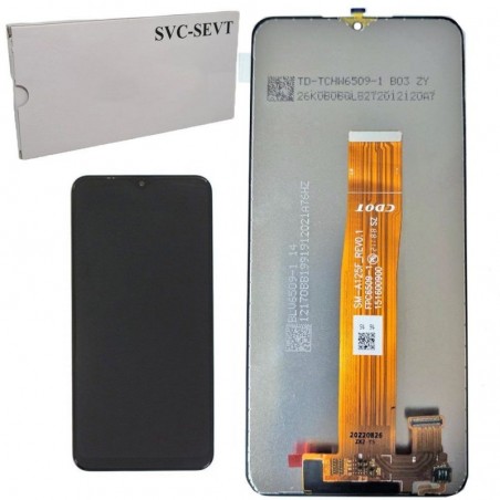 Scopri Samsung Display LCD IN SERVICE PACK NO FRAME Per Galaxy A12 A125 / A12 A127 | FLAT CDOT A125 IN VERTICALE in dettaglio