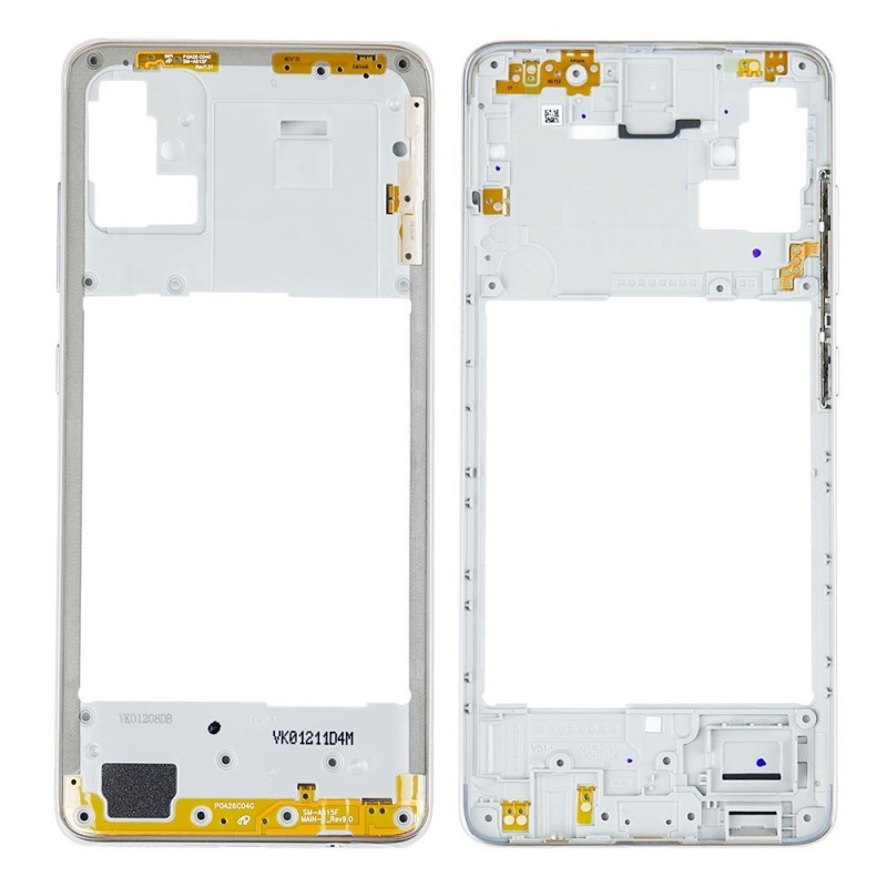 Samsung Middle Cover Originale Service Pack per Galaxy A51 SM-A515F | Bianco