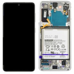 Photo of Samsung Service Pack LCD Display With Battery Included for Galaxy G991 S21 5G |&nbsp;White - Samsung