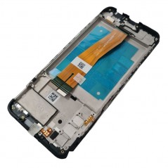 Scopri Samsung SERVICE PACK Display LCD ORIGINALE + Frame Per Galaxy A03S SM-A037G NON EU (SVC) | Nero in dettaglio