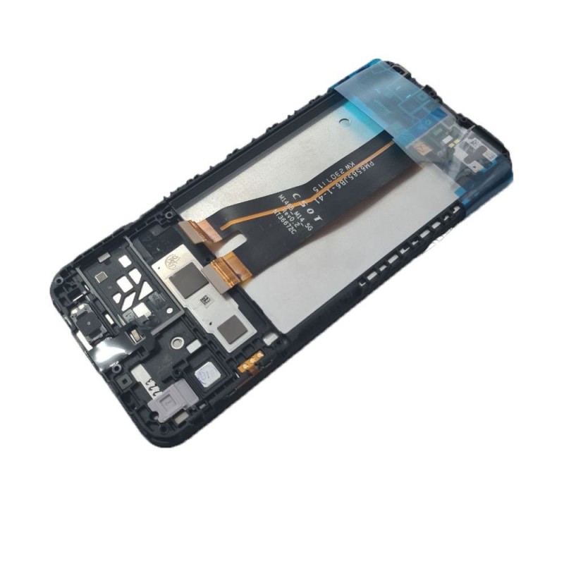 Samsung SERVICE PACK Display LCD ORIGINALE + Frame Per Galaxy A14 4G A145 | NON EU FLAT CSOT M146B / V04 TM A146B