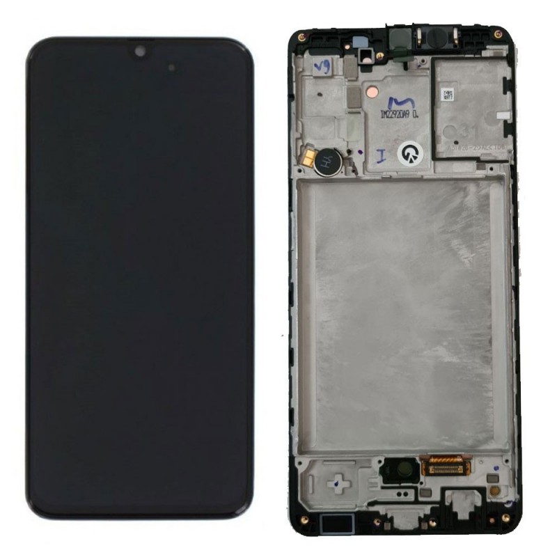 Samsung SERVICE PACK Display LCD ORIGINALE + Frame Per Galaxy A315 A31 2020 | Nero