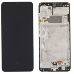 Samsung SERVICE PACK Display LCD ORIGINALE + Frame Per Galaxy A32 4G SM-A325 | Nero