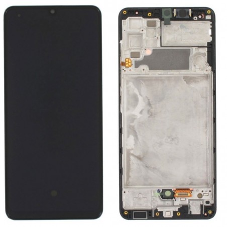 Samsung SERVICE PACK Display LCD ORIGINALE + Frame Per Galaxy A32 4G SM-A325 | Nero