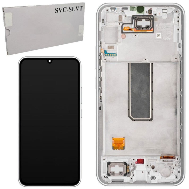 Samsung Service Pack Original LCD Display + Frame For Galaxy A34 5G SM-A346 2023 | Silver