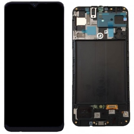 Samsung Service Pack Original LCD Display + Frame For Galaxy A505 A50 | Black