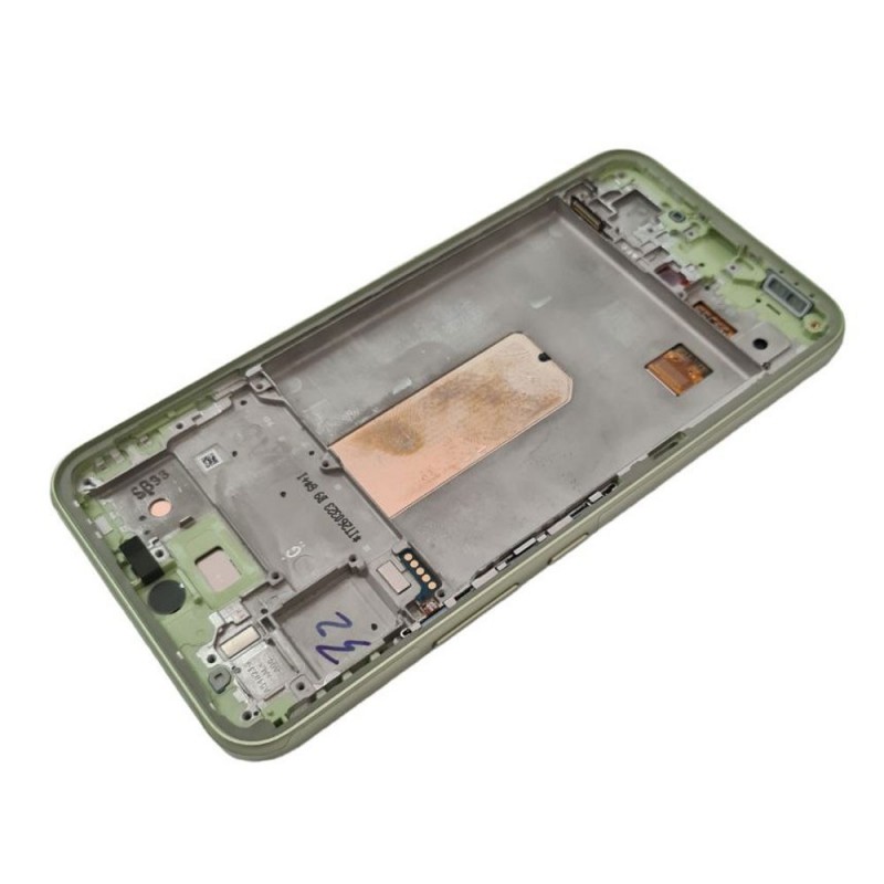 Samsung SERVICE PACK Display LCD ORIGINALE + Frame Per Galaxy A54 5G SM-A546 | Verde