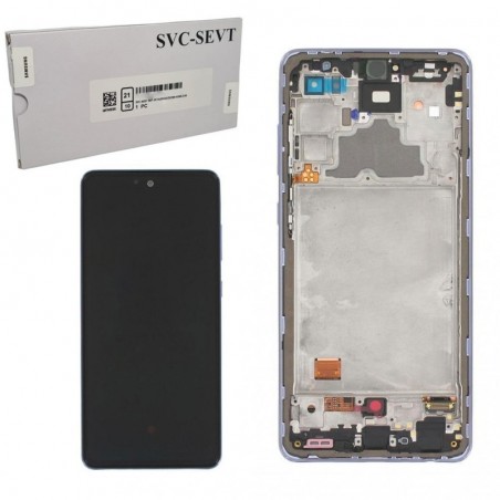 Acquista Samsung SERVICE PACK Display LCD ORIGINALE + Frame Per Galaxy A725 A72 - A726B A72 5G | Viola su Smartness