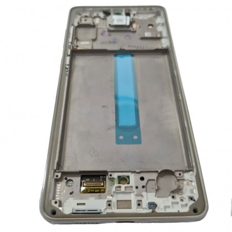 Samsung SERVICE PACK Display LCD ORIGINALE + Frame Per Galaxy A73 5G SM-A736 | Bianco