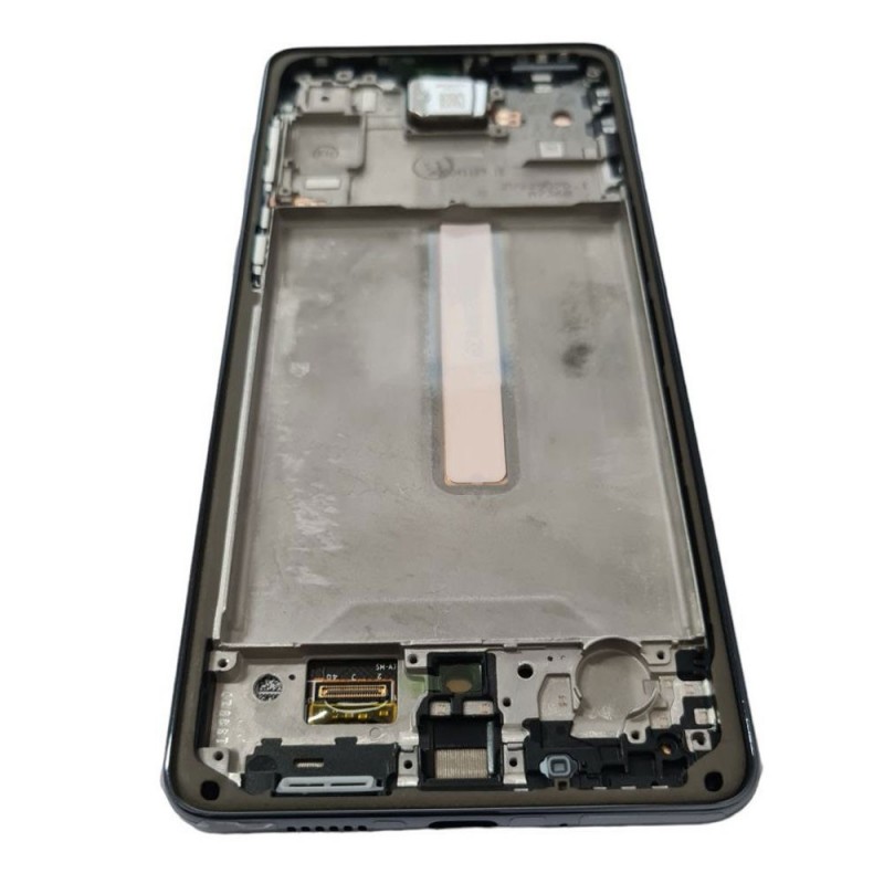 Samsung SERVICE PACK Display LCD ORIGINALE + Frame Per Galaxy A73 5G SM-A736 | Nero