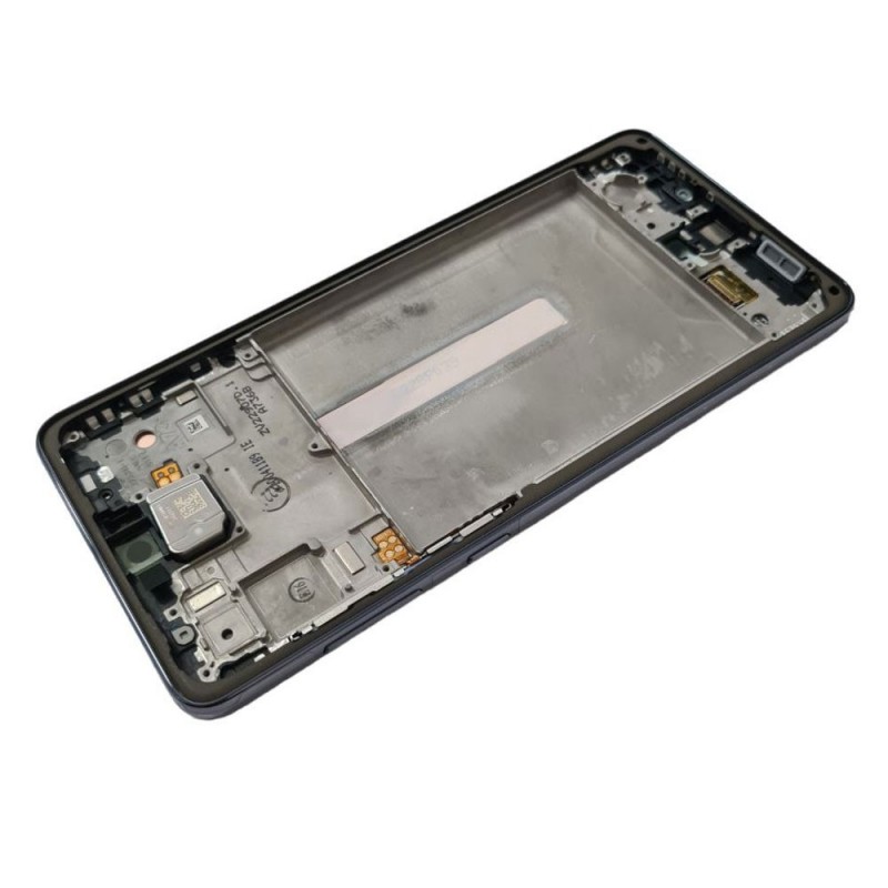 Samsung SERVICE PACK Display LCD ORIGINALE + Frame Per Galaxy A73 5G SM-A736 | Nero