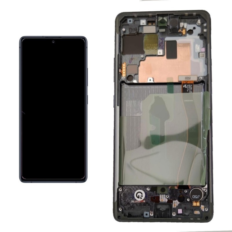 Samsung Service Pack Original LCD Display + Frame For Galaxy G770 S10 LITE | Black