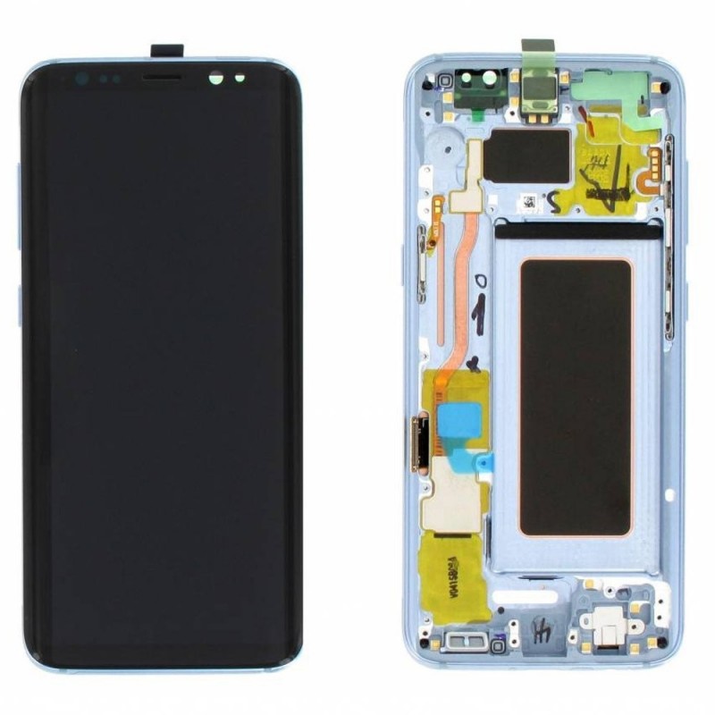 Samsung SERVICE PACK Display LCD ORIGINALE + Frame Per Galaxy G950 S8 | Coral Blue