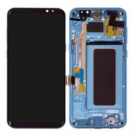 Samsung Service Pack Original LCD Display + Frame For Galaxy G955 S8+ Plus | Blue