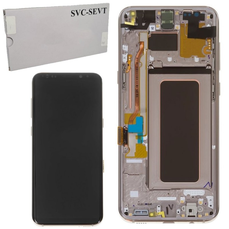 Samsung Service Pack Original LCD Display + Frame For Galaxy G955 S8+ Plus | Gold