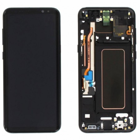 Samsung Service Pack Original LCD Display + Frame For Galaxy G955 S8+ Plus | Black
