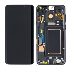 Samsung Service Pack Original LCD Display + Frame For Galaxy G965 S9+ Plus | Black