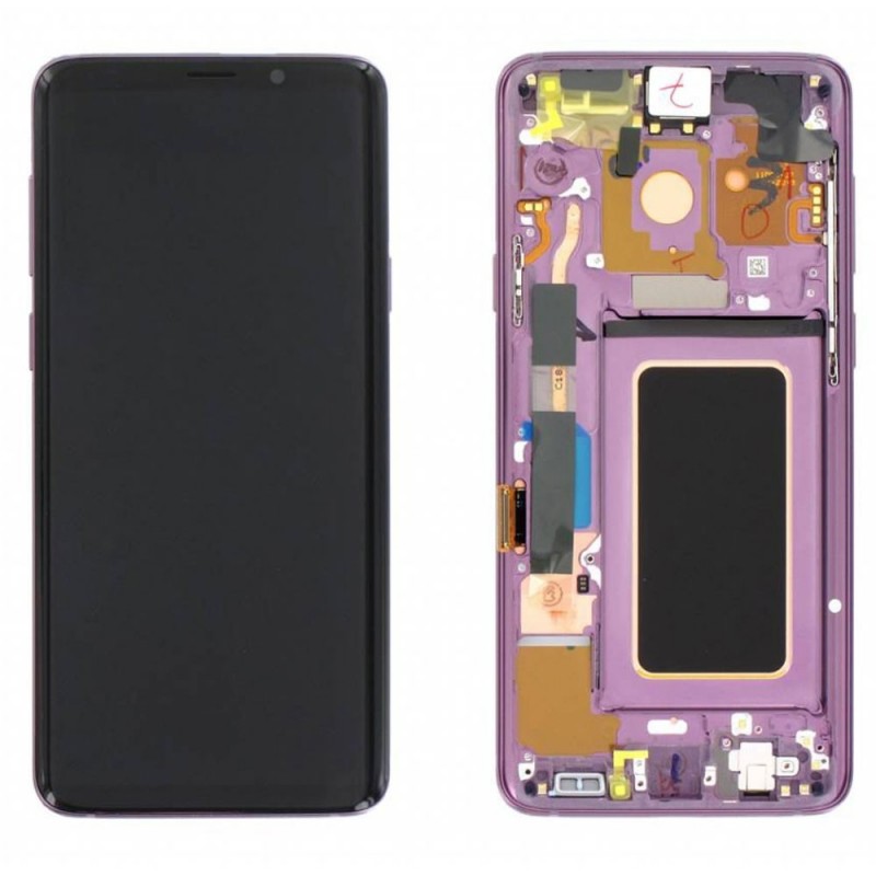 Samsung Service Pack Original LCD Display + Frame For Galaxy G965 S9+ Plus | Purple Purple