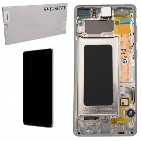 Acquista Samsung SERVICE PACK Display LCD ORIGINALE + Frame Per Galaxy G975 S10+ Plus | Prism Black Nero su Smartness