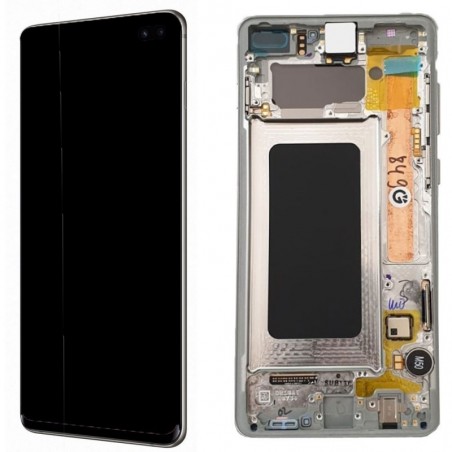 Buy Samsung Service Pack Lcd for Galaxy G975 S10 + Plus Prism White White online