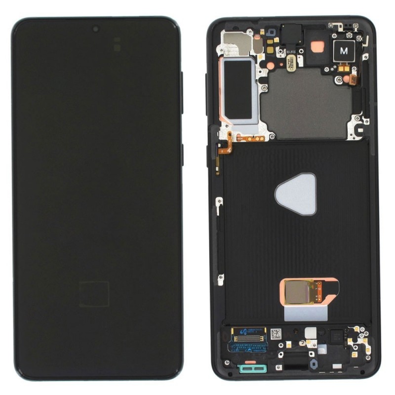 Samsung Service Pack Original LCD Display + Frame For Galaxy G991 S21 5G | Phantom Grey