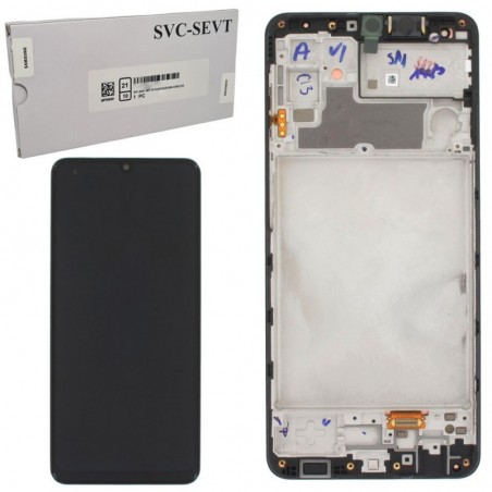 Foto di Samsung SERVICE PACK Display LCD ORIGINALE + Frame Per Galaxy M32 SM-M325 | Nero - Samsung