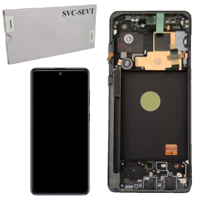 Samsung Service Pack Original LCD Display + Frame For Galaxy N770 Note 10 Lite | Black