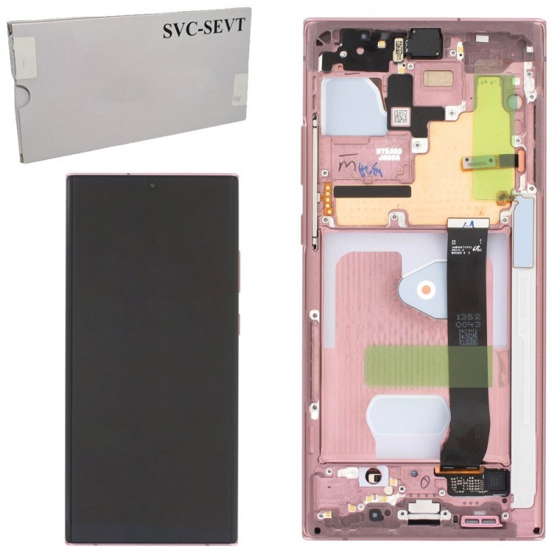 Samsung Service Pack Original LCD Display + Frame For Galaxy Note 20 Ultra 4G 5G SM-N986 N985 | Mystic Bronze