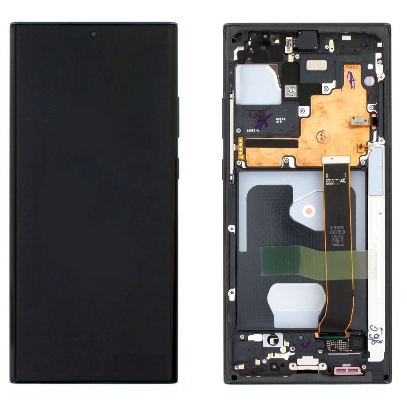 Samsung Service Pack Original LCD Display + Frame For Galaxy Note 20 Ultra 4G 5G SM-N986 N985 | Black