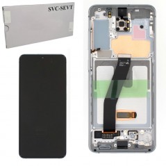 Immagine prodotto Samsung SERVICE PACK Display LCD ORIGINALE + Frame (SENZA CAMERA) Per Galaxy S20 SM-G980 - S20 5G SM-G981 | BI