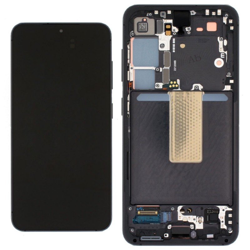 Samsung Service Pack Original LCD Display + Frame For Galaxy S23 S911 | Black