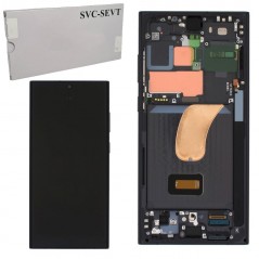 Compra Samsung SERVICE PACK Display LCD ORIGINALE + Frame Per Galaxy S23 Ultra 5G S918 | Nero online