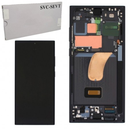 Compra Samsung SERVICE PACK Display LCD ORIGINALE + Frame Per Galaxy S23 Ultra 5G S918 | Nero online